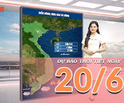 [Video] Dự báo thời tiết ngày 20/6/2026: Nắng nóng gay gắt lan rộng tại Bắc Bộ và Trung Bộ