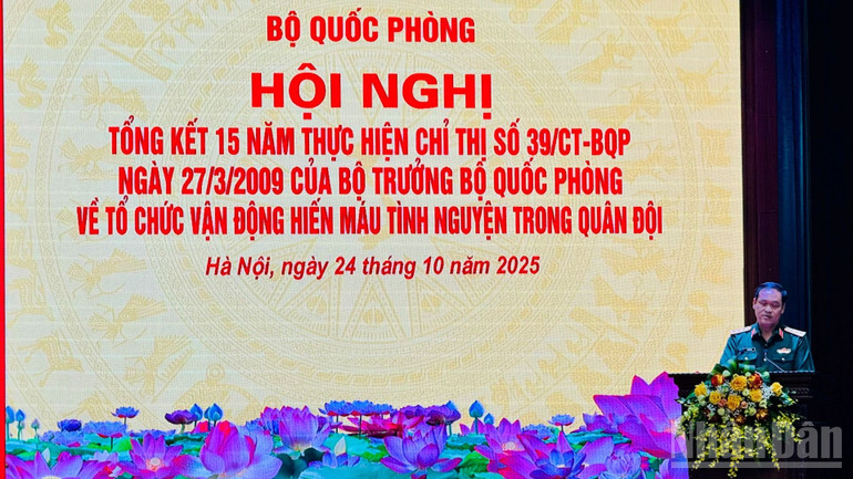 Thứ trưởng Quốc phòng, Thượng tướng Vũ Hải Sản phát biểu chỉ đạo tại hội nghị. ndo_br_cqy-hmtn5-8003.jpg