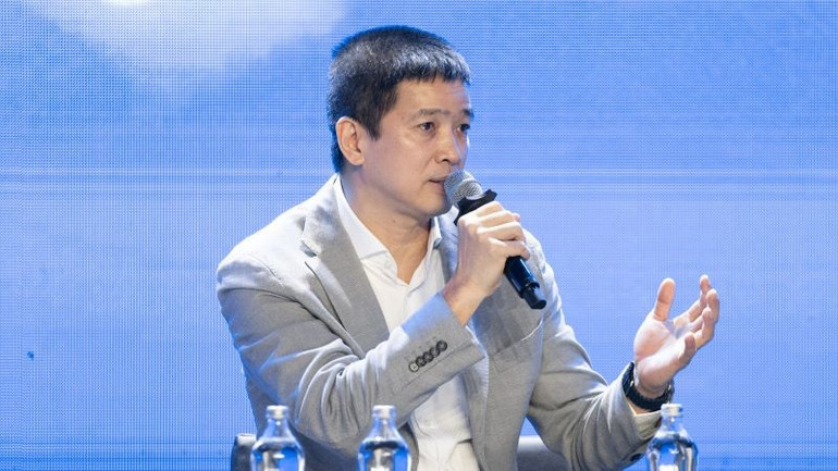 Ông Phan Đức Trung, Chủ tịch Hiệp hội Blockchain Việt Nam, Chủ tịch Công ty 1Matrix. (Ảnh: PV) ongtrung.jpg