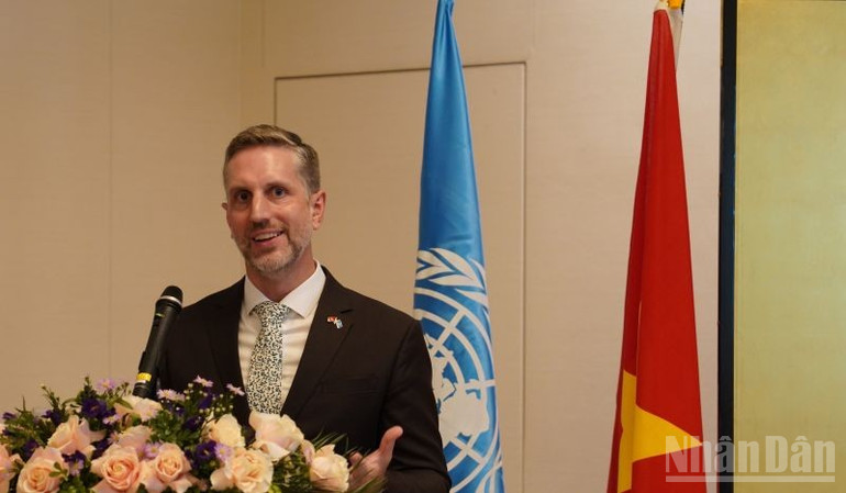 Trưởng Đại diện Quỹ Dân số Liên hợp quốc tại Việt Nam (UNFPA), ông Matt Jackson. (Ảnh: HNV) ndo_br_unfpa.jpg