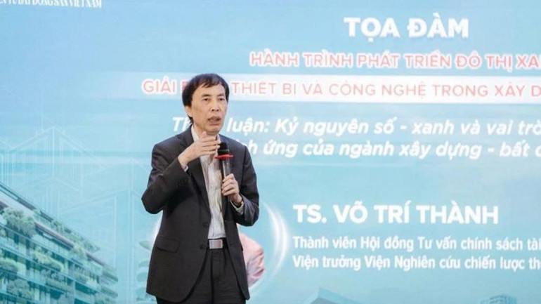 Tiến sĩ Võ Trí Thành, Thành viên Hội đồng tư vấn chính sách tài chính-tiền tệ của Chính phủ, Viện trưởng Viện Nghiên cứu Chiến lược thương hiệu và cạnh tranh. (Ảnh: PV) xanhhoa3.jpg