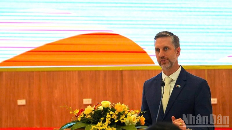 Trưởng Đại diện Quỹ Dân số Liên hợp quốc tại Việt Nam (UNFPA), ông Matt Jackson. (Ảnh: PV) ndo_br_truongdaidien.jpg