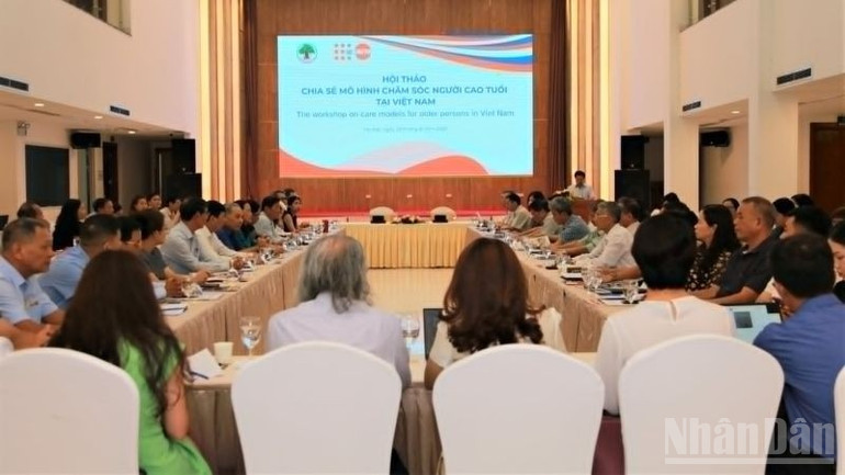 Hội thảo thu hút đông đảo đại biểu tham dự. (Ảnh: PV) ndo_br_toancanhht.jpg