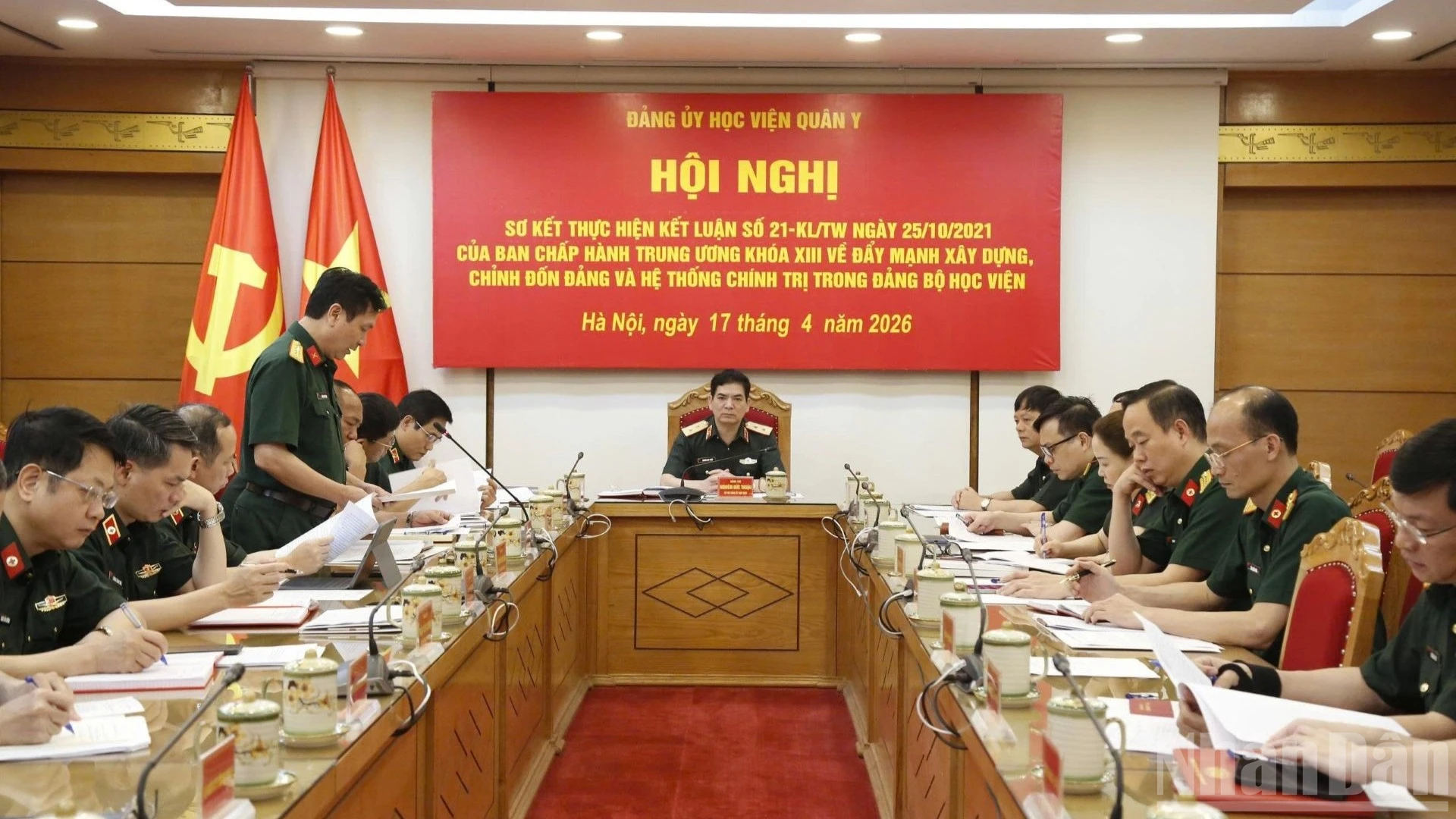 Học viện Quân y sơ kết 5 năm thực hiện Kết luận số 21 về xây dựng, chỉnh đốn Đảng