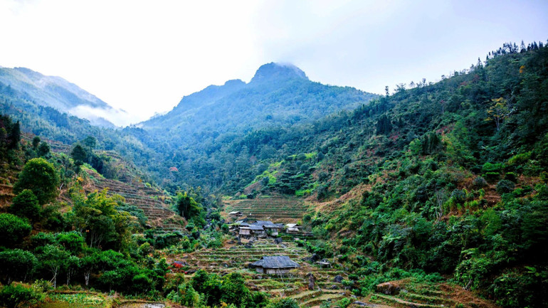 Vẻ đẹp hoang sơ của xã Túng Sán, huyện Hoàng Su Phì, tỉnh Hà Giang. (Ảnh: Vũ Mừng) 9b415e0f9a6a2d34747b.jpg