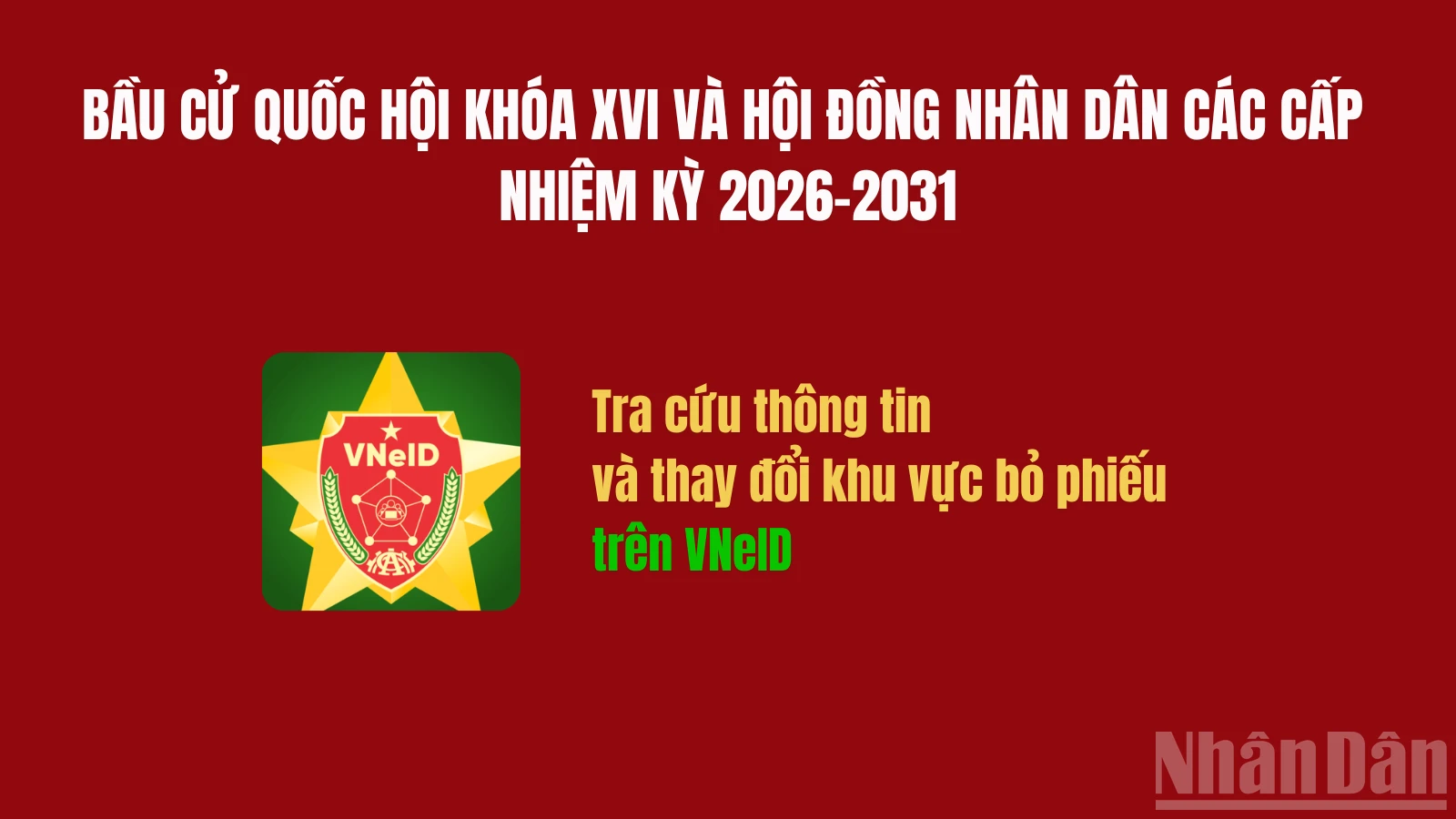 Hướng dẫn chi tiết tra cứu thông tin và thay đổi khu vực bỏ phiếu trên VNeID