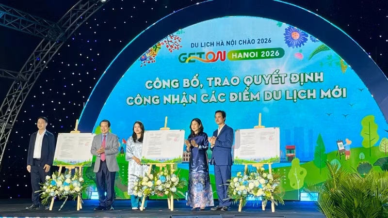 Hà Nội công bố nhiều điểm du lịch mới trên địa bàn.