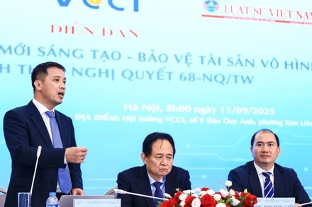 Diễn đàn “Thể chế hóa đổi mới sáng tạo – Bảo vệ tài sản vô hình theo tinh thần Nghị quyết 68-NQ/TW”.