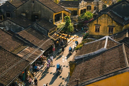 Một góc trong phố cổ Hội An (tỉnh Quảng Nam).