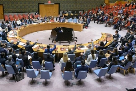 Phiên họp Hội đồng Bảo an Liên hợp quốc về tình hình Trung Đông.