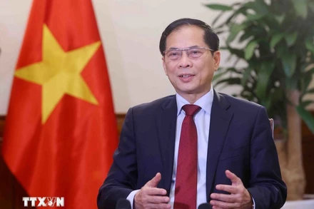 Phó Thủ tướng, Bộ trưởng Ngoại giao Bùi Thanh Sơn làm Chủ tịch Ủy ban Quốc gia APEC 2027. (Ảnh: Phạm Kiên/TTXVN)