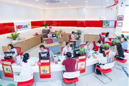 Phòng giao dịch của HDBank.
