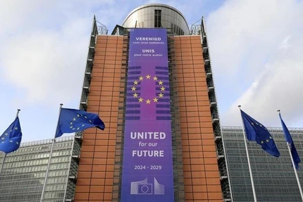 Tòa nhà trụ sở của Ủy ban châu Âu, tại Brussels, Bỉ. (Ảnh minh họa: Xinhua)