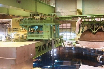 Nhà máy điện hạt nhân tại Niigata, Nhật Bản. (Ảnh KYODO)