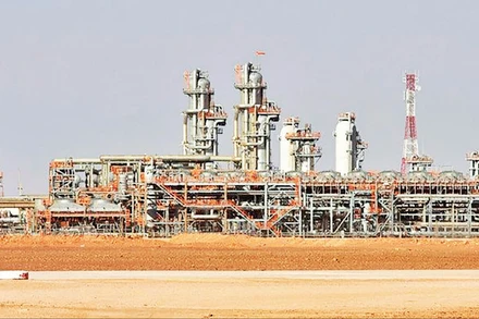 Một cơ sở khai thác khí đốt của Algeria.