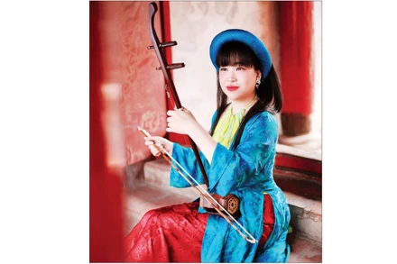 Nghệ sĩ Mai Tuyết Hoa. (Ảnh: CAO MINH TIẾN)