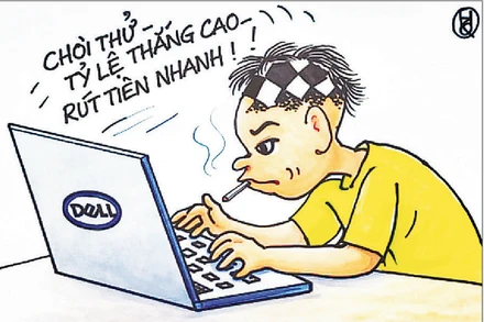 Góc biếm họa: Cảnh giác với bẫy cá độ trực tuyến