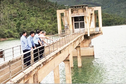 Hồ chứa thủy lợi Yên Lập, tỉnh Quảng Ninh bảo đảm cung cấp nguồn nước cho sản xuất, sinh hoạt và an toàn vùng hạ du.