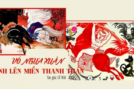 Vó ngựa xuân ánh lên miền thanh thản