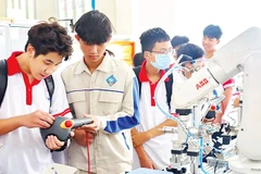 Đào tạo nghề tại Trường cao đẳng Kỹ thuật công nghệ Bà Rịa-Vũng Tàu. (Ảnh PHÚ MỸ)