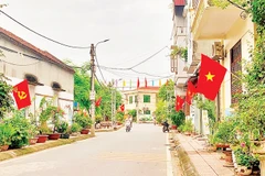 Đường liên thôn khang trang tại xã Đan Phượng.
