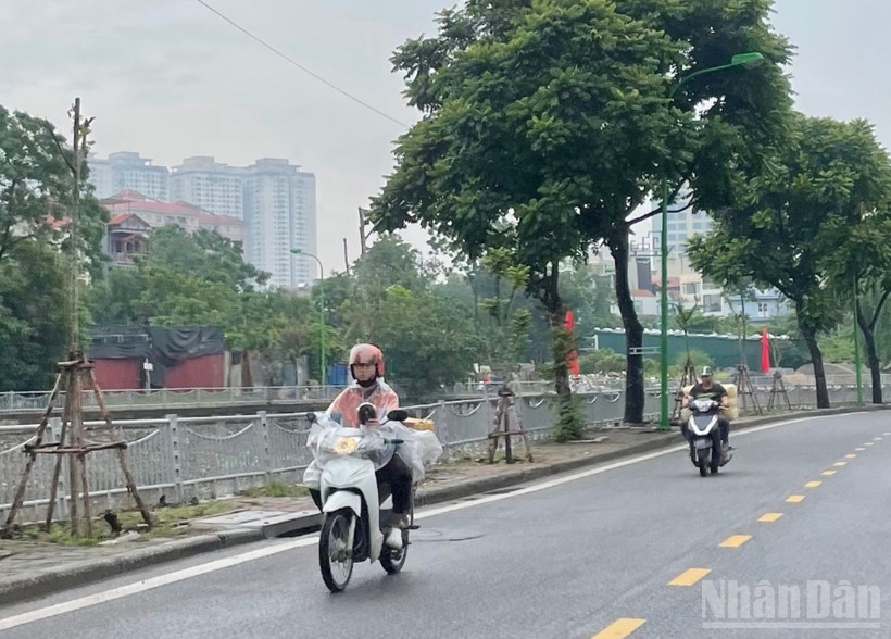 Dự báo khu vực nội thành Hà Nội có mưa rào. (Ảnh minh họa Đ.T)
