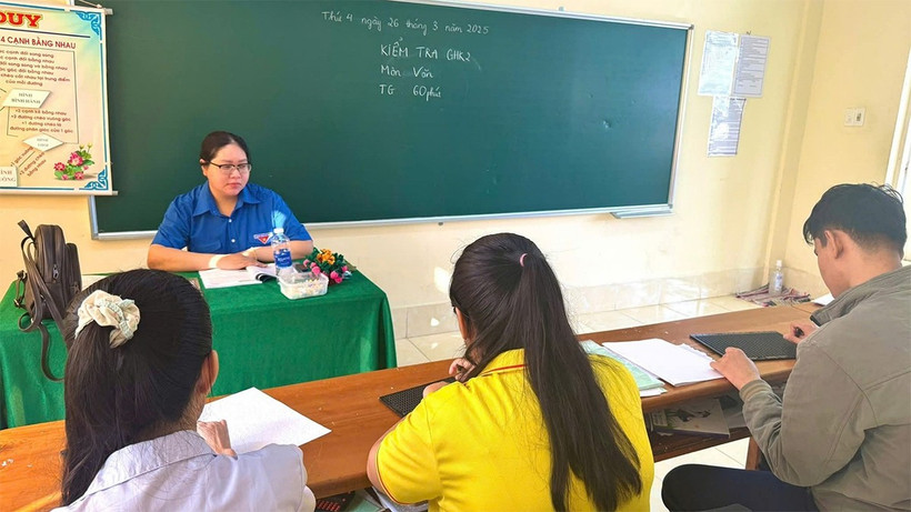 Một lớp học tại Trường Dạy trẻ khuyết tật Cần Thơ.