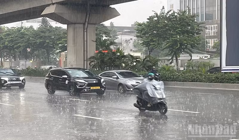 Dự báo một số nơi khu vực Bắc Bộ có mưa rào và dông. (Ảnh minh họa: Đ.T)