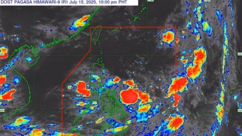 Áp thấp nhiệt đới ở khu vực đảo Luzon của Phillipines. (Ảnh: Philstar)