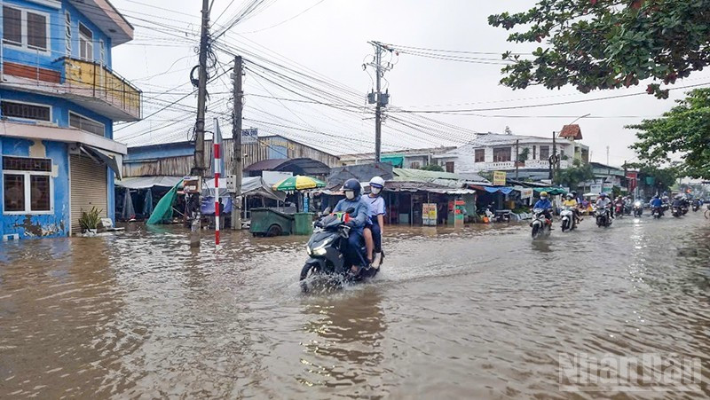 Triều cường. (Ảnh minh họa: Bá Dũng)