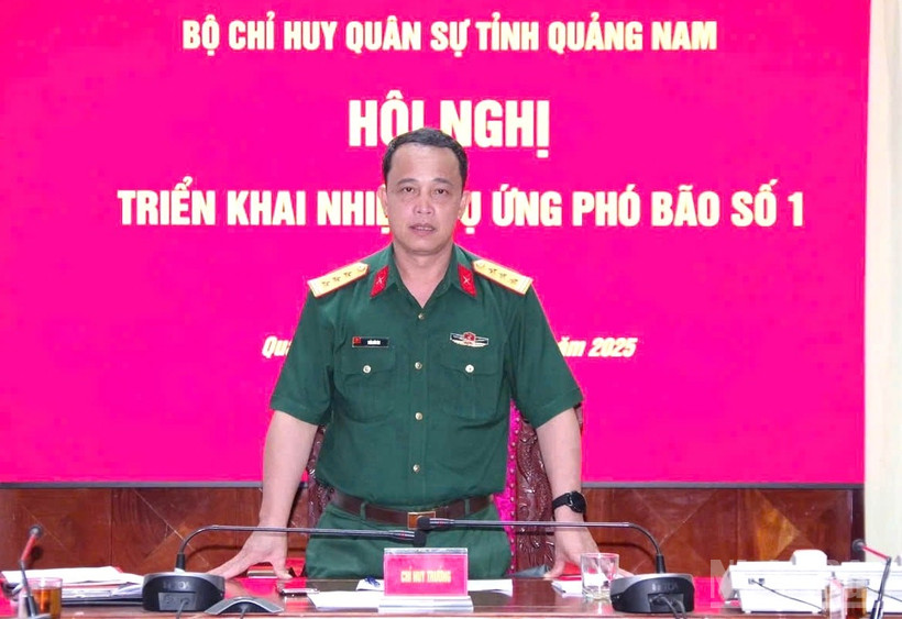 Đồng chí Trần Hữu Ích, Chỉ huy trưởng Bộ Chỉ huy Quân sự thành phố Đà Nẵng. (Ảnh: TẤN THÀNH)
