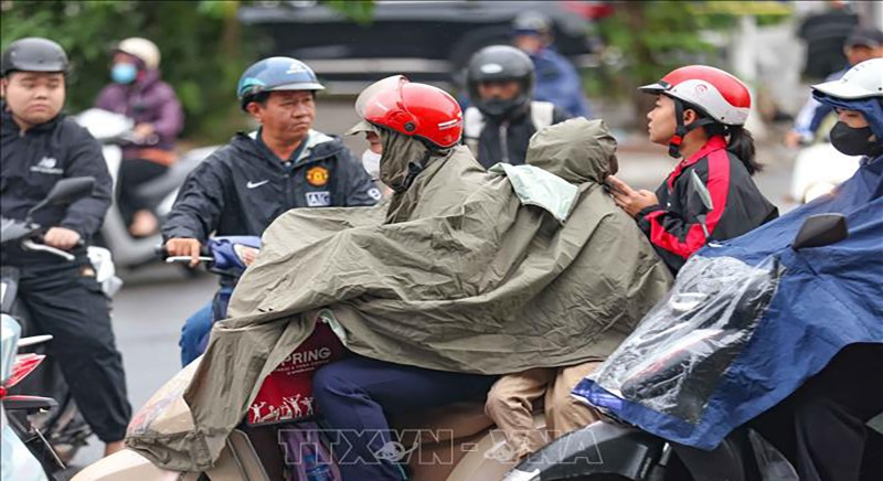 Hà Nội từ ngày mai đêm và sáng trời lạnh. (Ảnh: TTXVN)