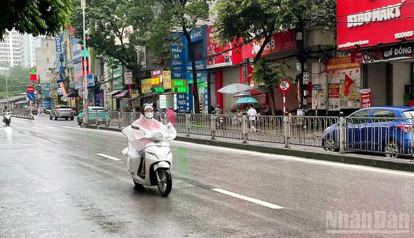 Khu vực Hà Nội có mưa và mưa nhỏ rải rác, từ đêm nay trời rét. (Ảnh minh họa: Đ.T)