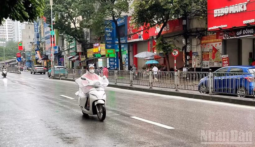 Khu vực Hà Nội có mưa và mưa nhỏ rải rác, từ đêm nay trời rét. (Ảnh minh họa: Đ.T)