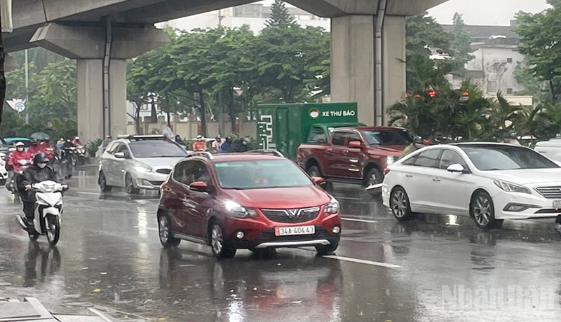 Khu vực Hà Nội có mưa vừa, mưa to và dông. (Ảnh minh họa: Đ.T)