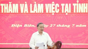 Tổng Bí thư Tô Lâm phát biểu. (Ảnh: Thống Nhất/TTXVN)