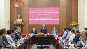 Quang cảnh buổi tiếp. (Ảnh: PV)