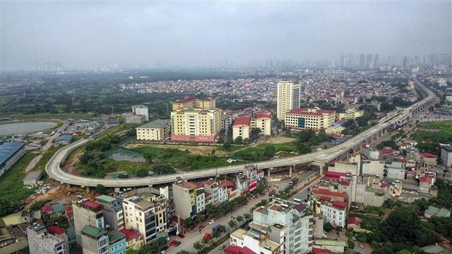 Bắc Từ Liêm là địa bàn có tốc độ đô thị hóa cao của thành phố Hà Nội. (Ảnh: THÀNH ĐẠT)