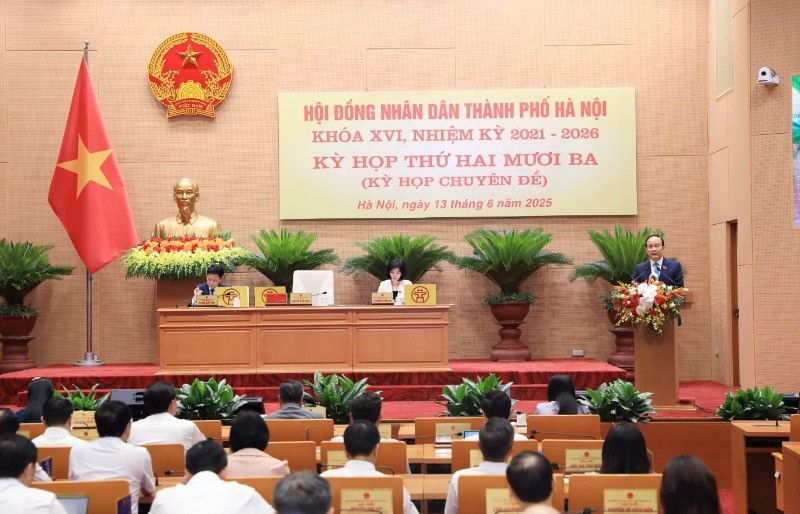 Kỳ họp thứ 23 của Hội đồng nhân dân thành phố Hà Nội khóa 16, nhiệm kỳ 2021-2026.