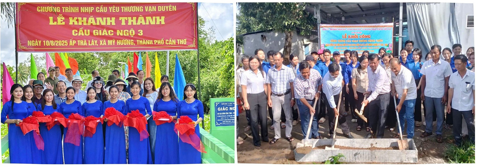 Hình ảnh những hoạt động chăm lo an sinh xã hội cho người dân tại địa bàn xã Mỹ Hương. (Ảnh Fanpage Mỹ Hương ngày mới) an-sinh-xa-hoi-tai-xa-my-huong-can-tho.jpg