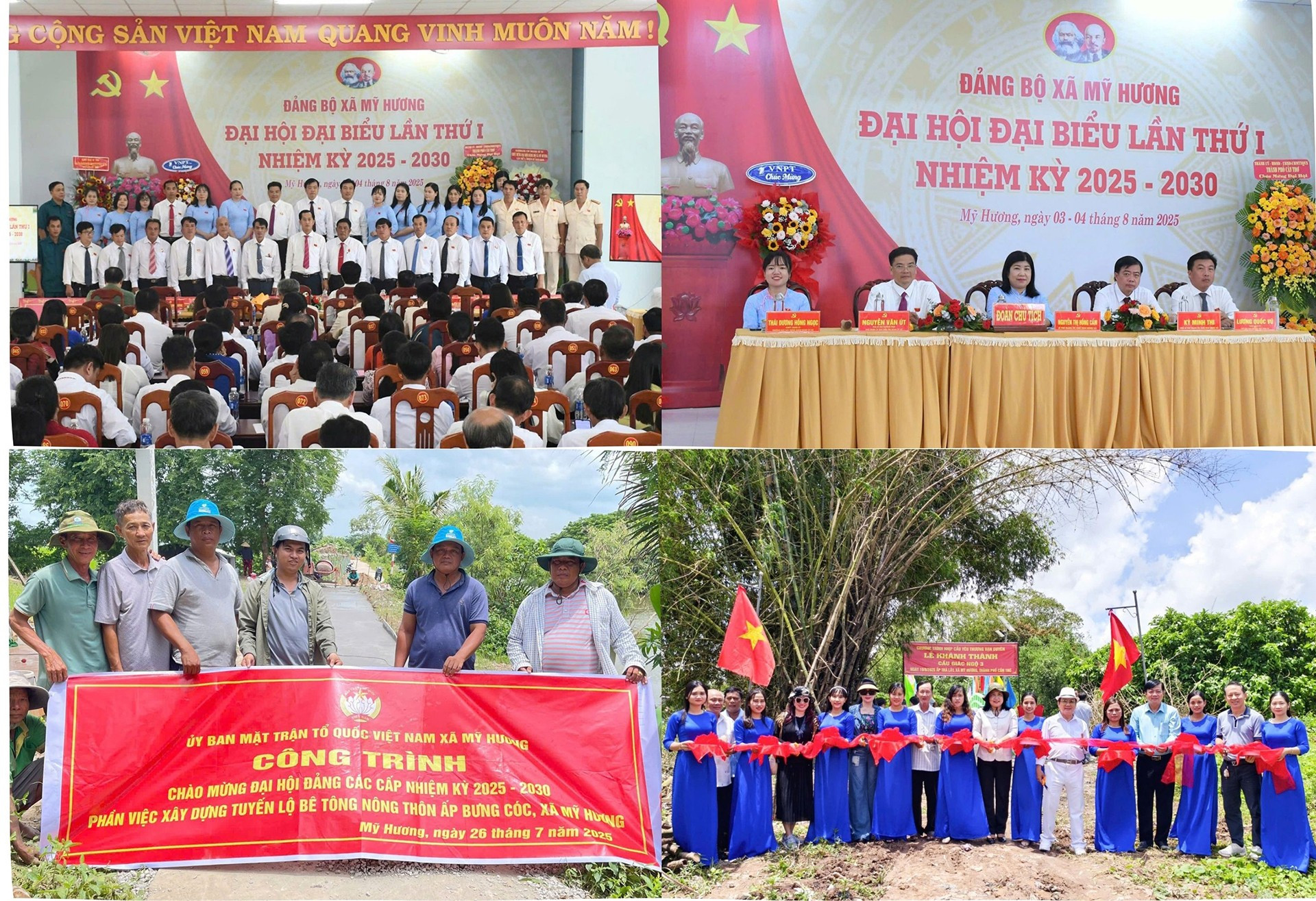 Một số hoạt động của Đảng bộ, Chính quyền và nhân dân xã Mỹ Hương. (Ảnh Fanpage Mỹ Hương ngày mới) hoat-dong-cua-xa-my-huong-can-tho.jpg