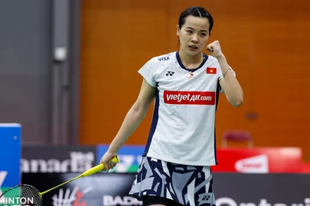 Nguyễn Thùy Linh chưa thể bứt phá thành tích tại một giải đấu cấp Super 300. (Ảnh: Badminton Photo)