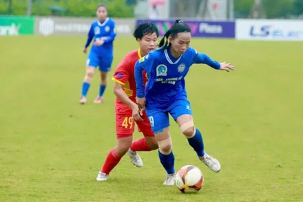 Than khoáng sản Việt Nam giành chiến thắng 1-0 trước Thành phố Hồ Chí Minh II. (Ảnh: VFF)