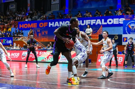 Hanoi Buffaloes tiếp mạch chiến thắng. (Ảnh: VBA)