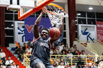 Chiến thắng của Danang Dragons làm nức lòng người hâm mộ. (Ảnh: VBA)