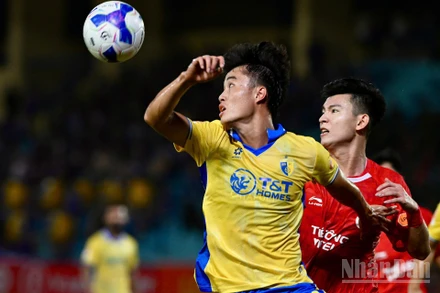 Hà Nội FC chấp nhận thua tối thiểu 0-1 trước Thể Công Viettel. (Ảnh: TRẦN HẢI)