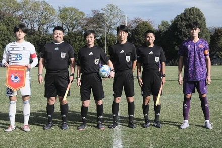 U17 Việt Nam có trận giao hữu thứ hai tại Nhật Bản. (Ảnh: VFF)