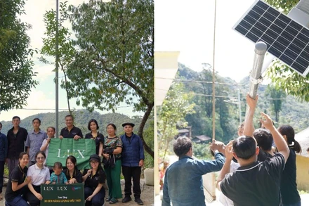 LuxGroup Foundation thắp sáng cao nguyên đá với 30 đèn năng lượng xanh. 