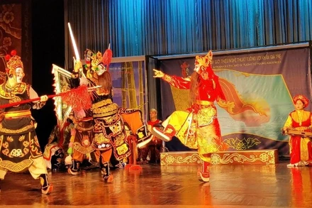 Liên hoan Tuồng và Dân ca kịch toàn quốc 2025 quy tụ 14 vở diễn được dàn dựng công phu. (Ảnh minh họa)