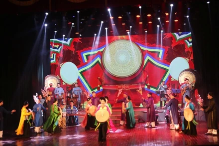 Một tiết mục nghệ thuật tại Lễ bế mạc Liên hoan. (Ảnh: BTC)